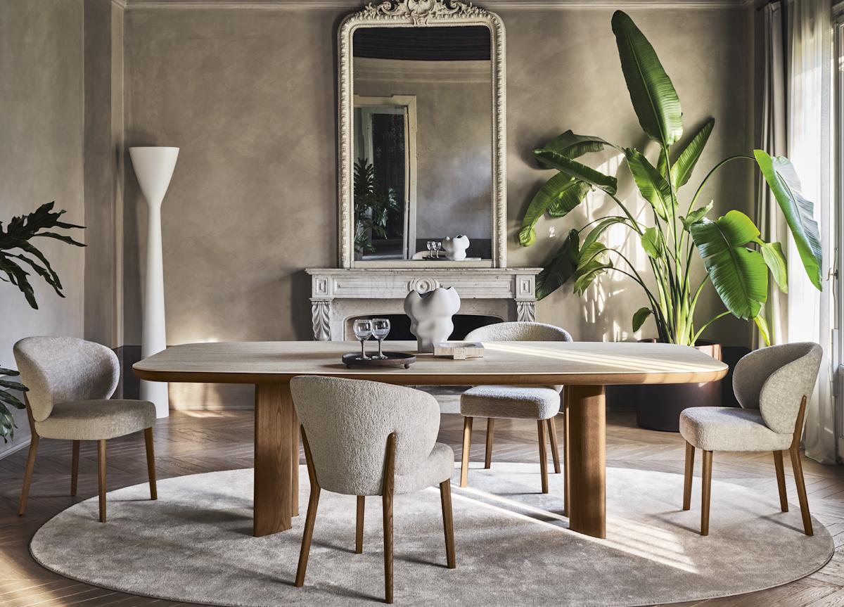 Calligaris Sandy Dining Table with Bevelled Ceramic Top