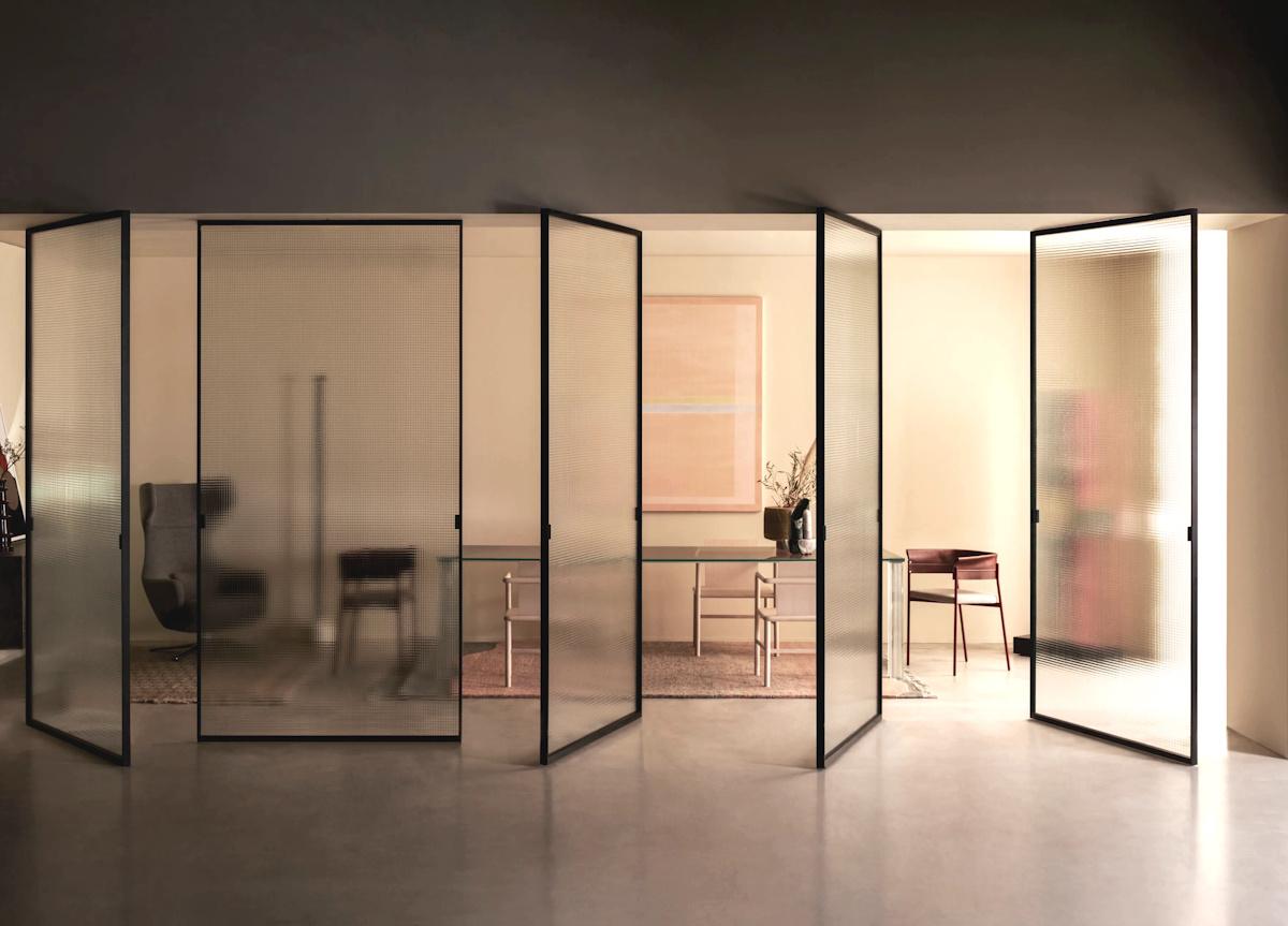 Glas Italia Sherazade Spin Revolving Glass Doors