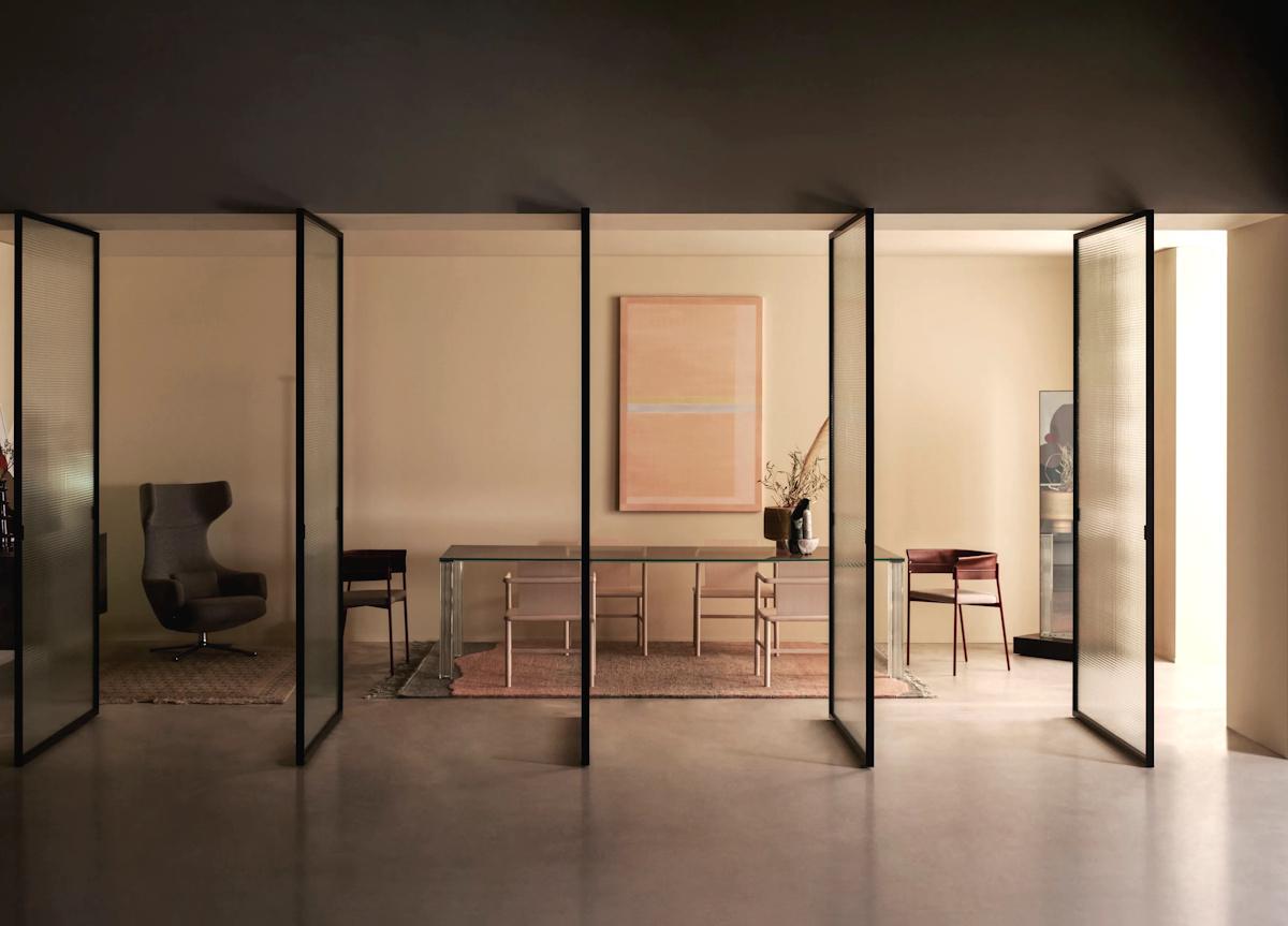 Glas Italia Sherazade Spin Revolving Glass Doors