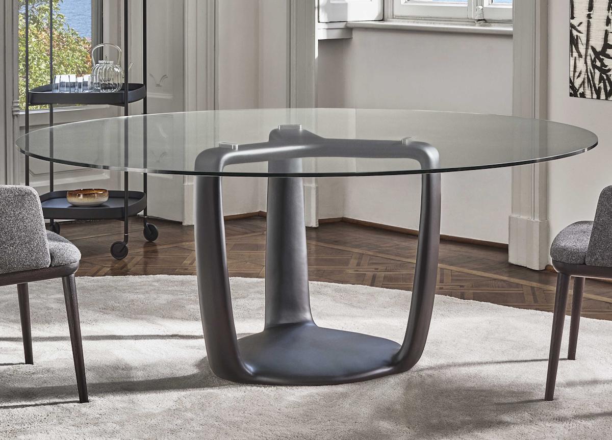 Porada Saddle Round Dining Table