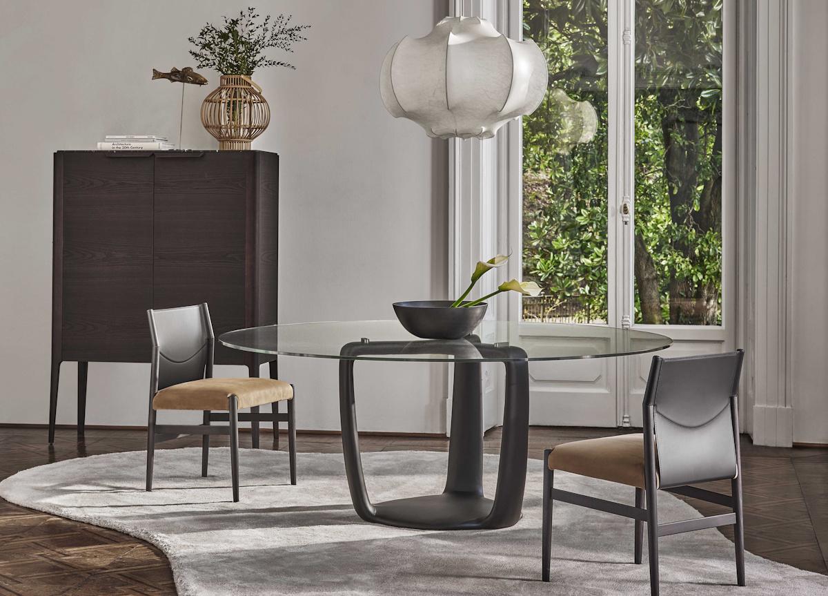Porada Saddle Round Dining Table