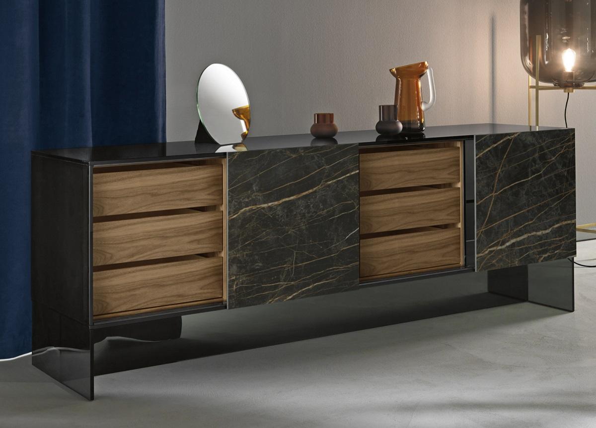 Tonelli Shoji Large Glass Sideboard