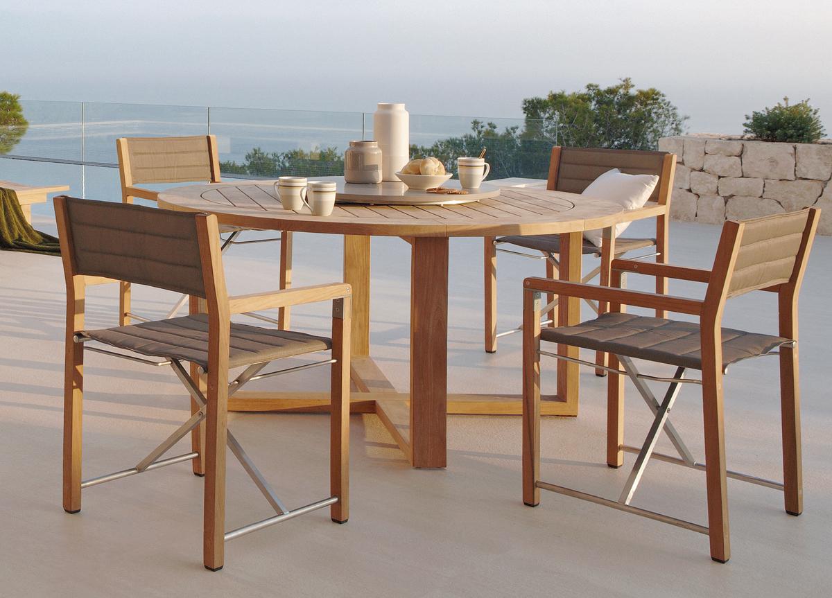 Manutti Siena Round Teak Garden Table - Now Discontinued