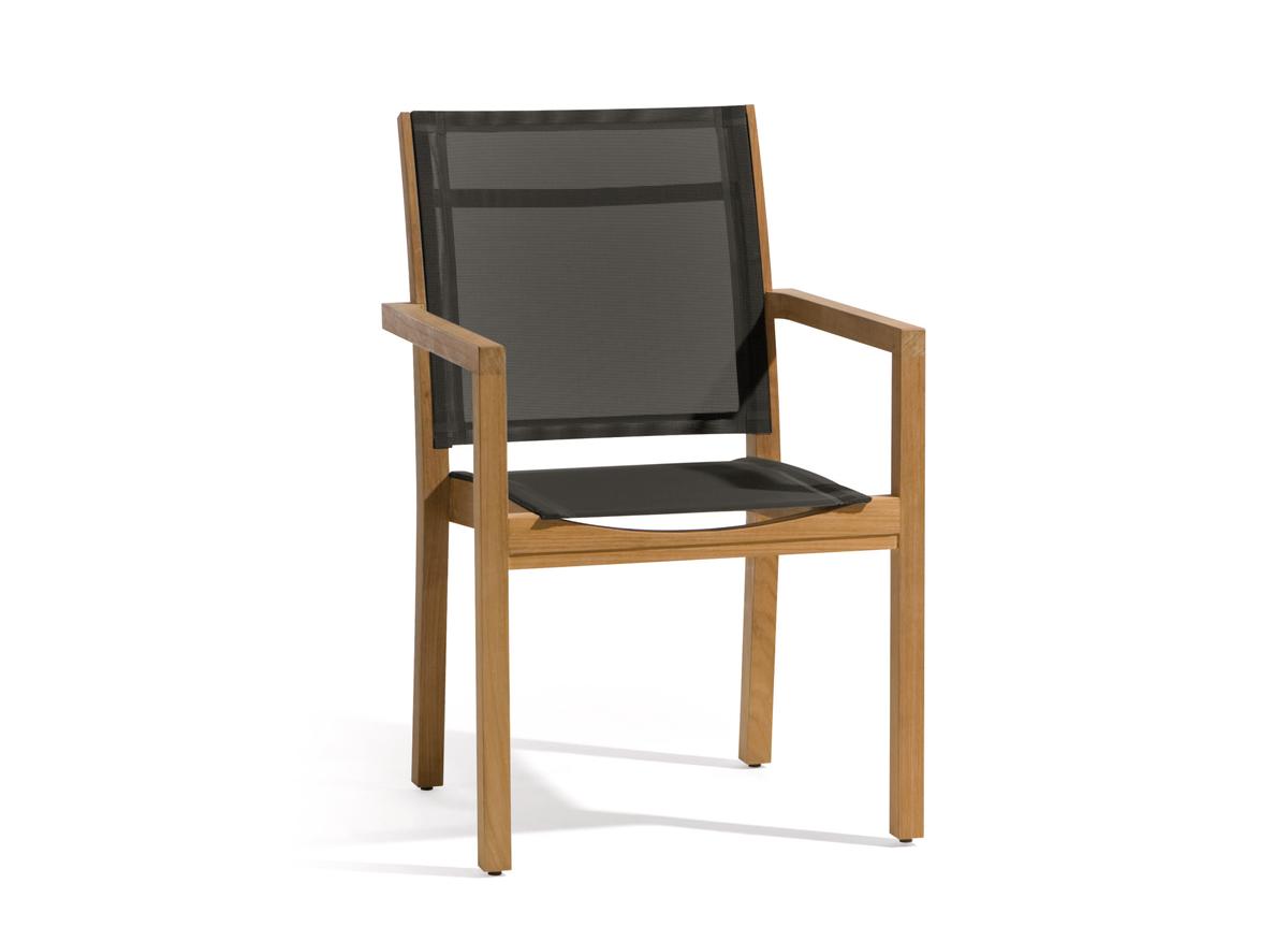 Manutti Siena Teak & Textile Garden Dining Chair - Now Discontinued