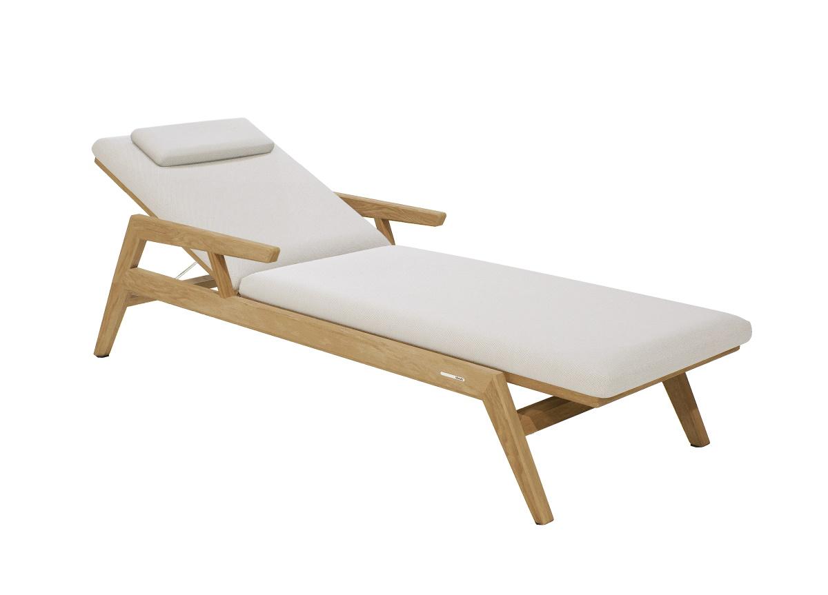 Manutti Sunrise Sun Lounger in Teak