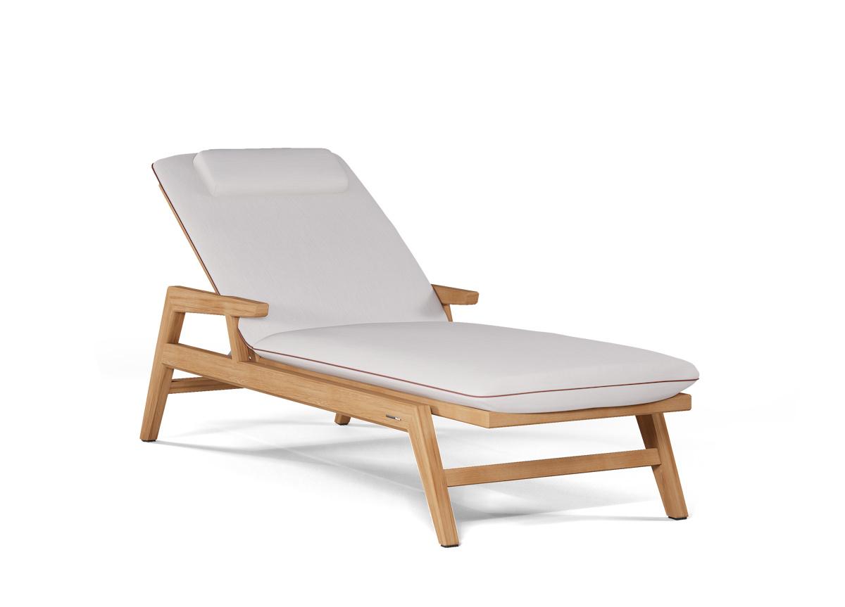Manutti Sunrise Sun Lounger in Teak