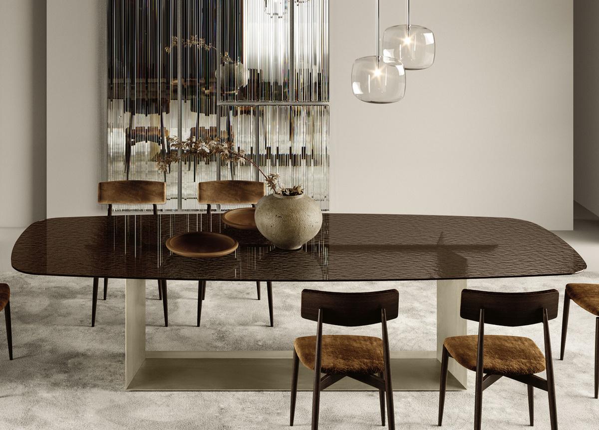 Tonelli T5 Fused Glass Dining Table