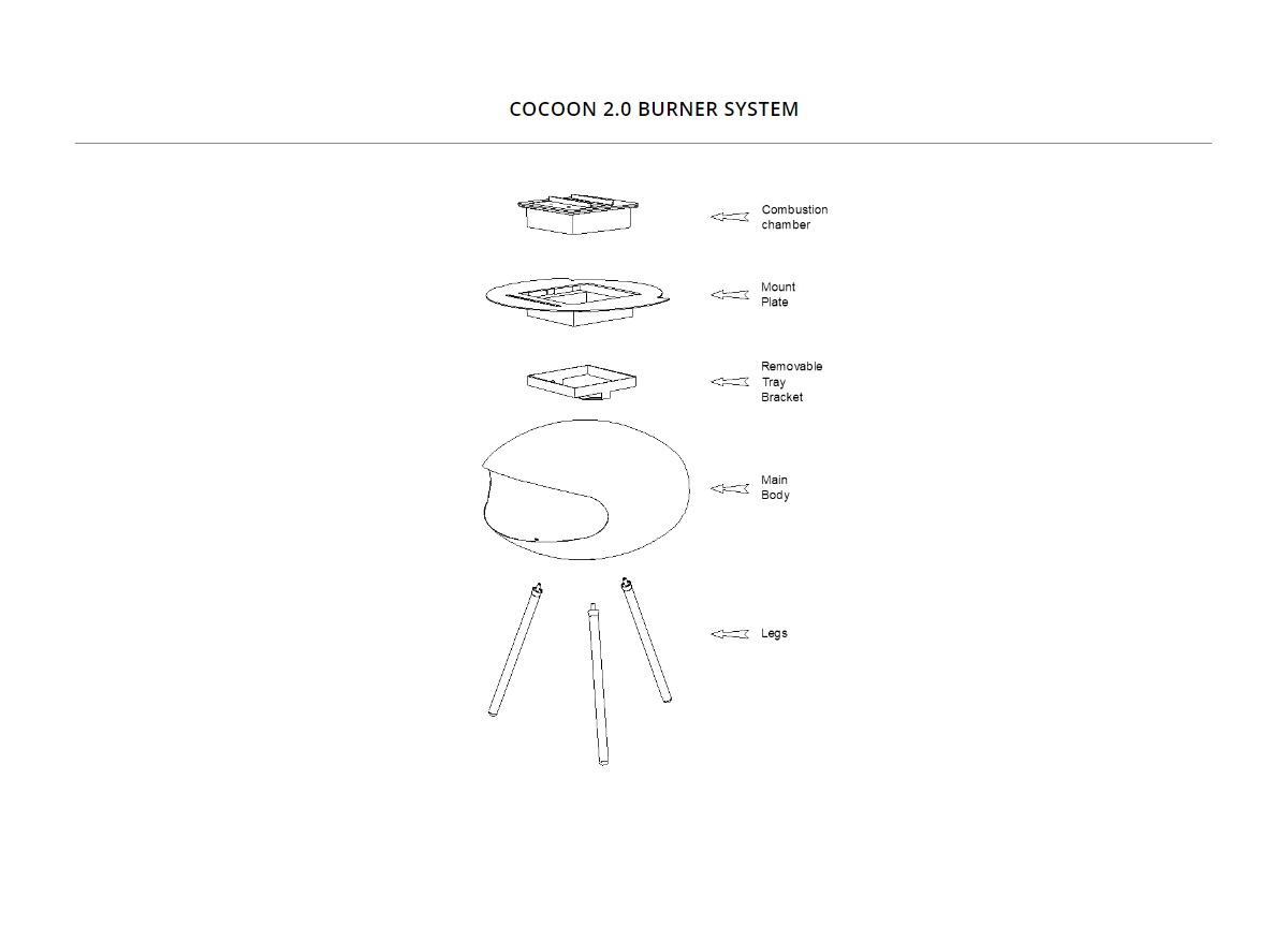 Cocoon Terra Indoor/Outdoor Fire - Polished Stainless Steel