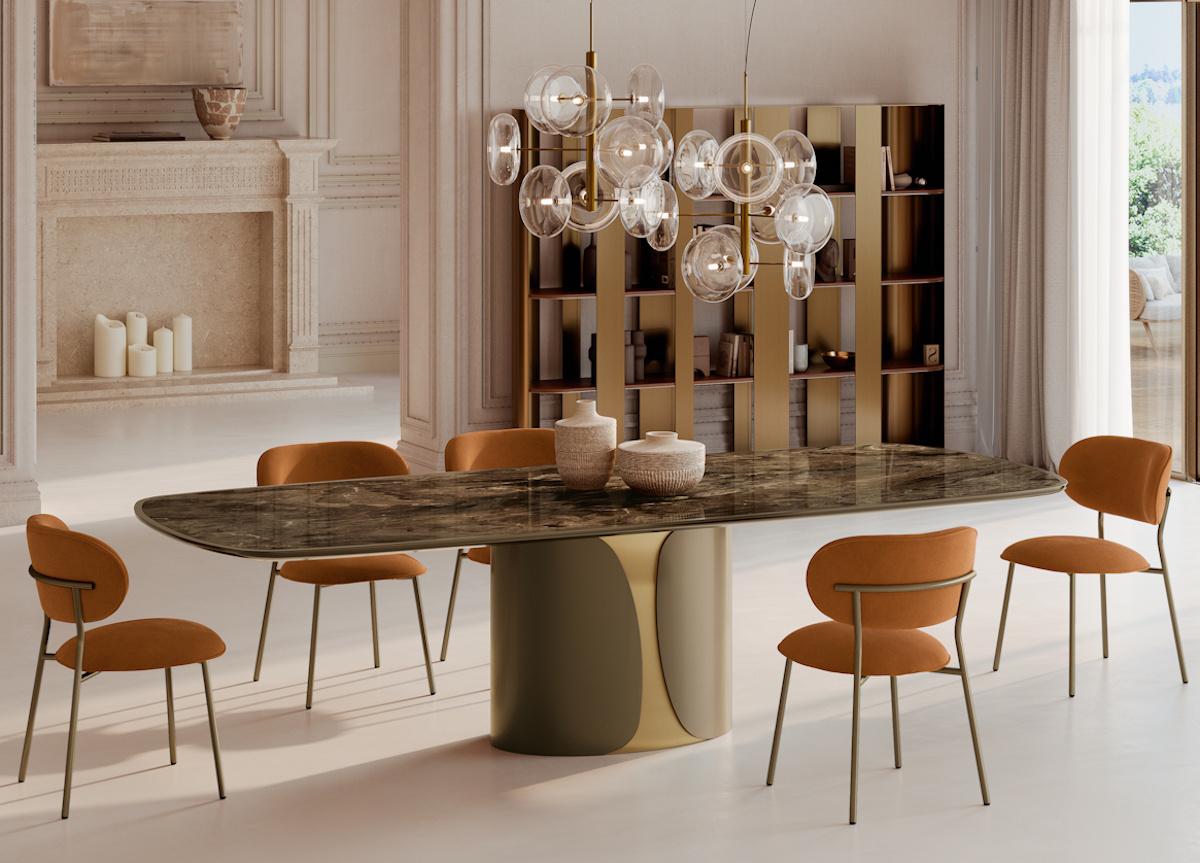 Bontempi Talos Barrel Top Dining Table