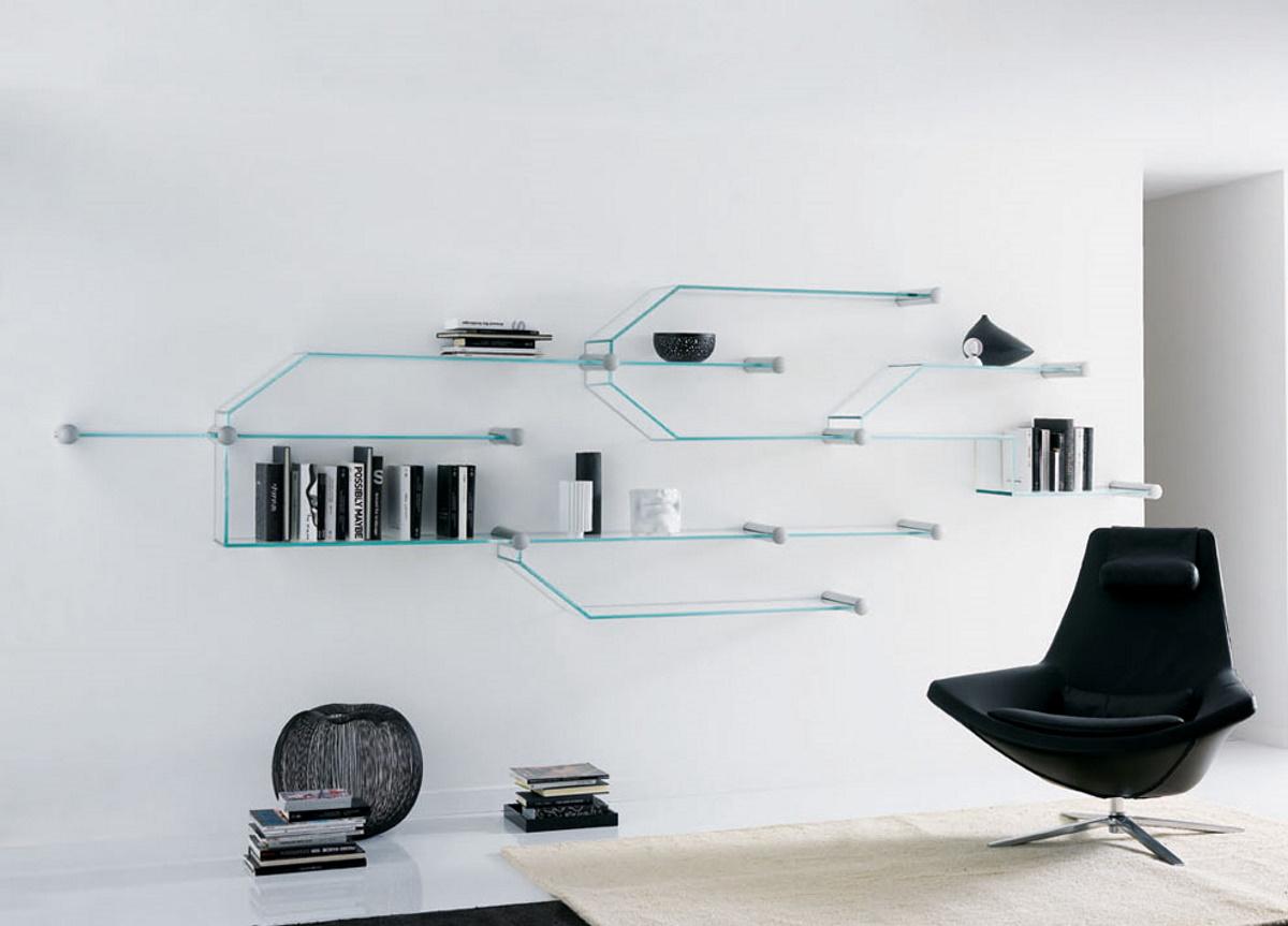 Tonelli Transistor Glass Wall Shelves