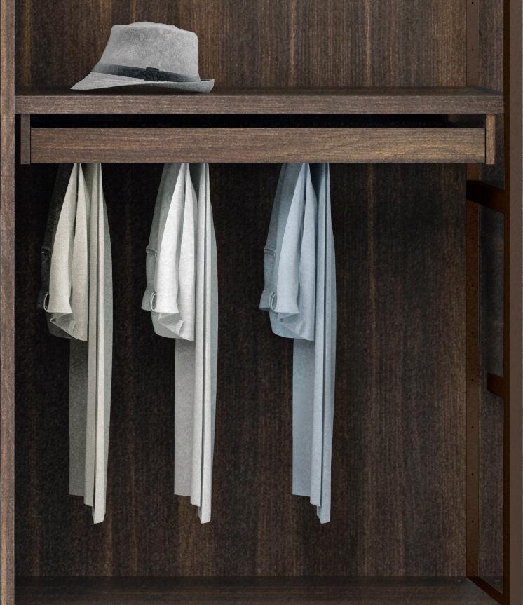 Go Modern Ltd Wardrobe Accessories Jesse Pull Out Trouser Rack