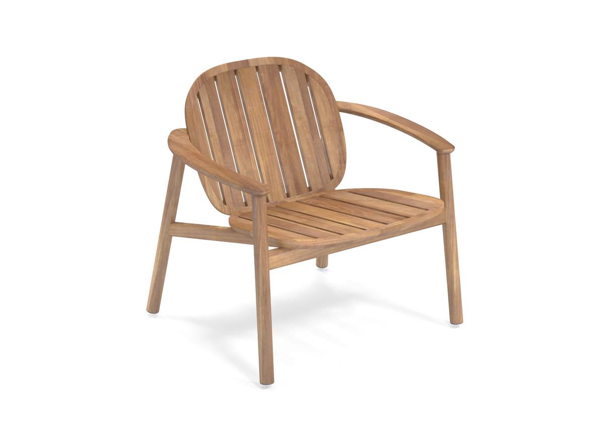 Emu Twins Teak Garden Lounge Chair