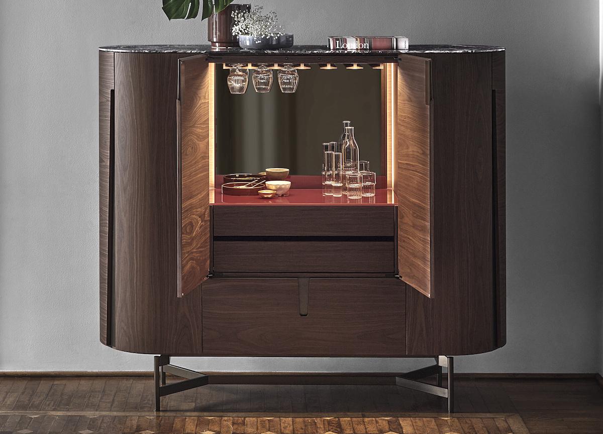 Porada Tysla Bar Cabinet