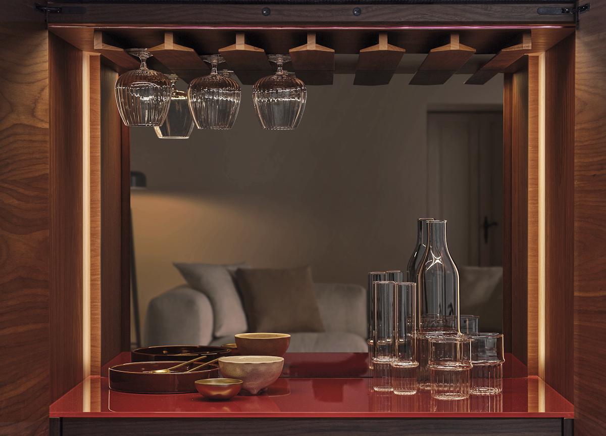 Porada Tysla Bar Cabinet