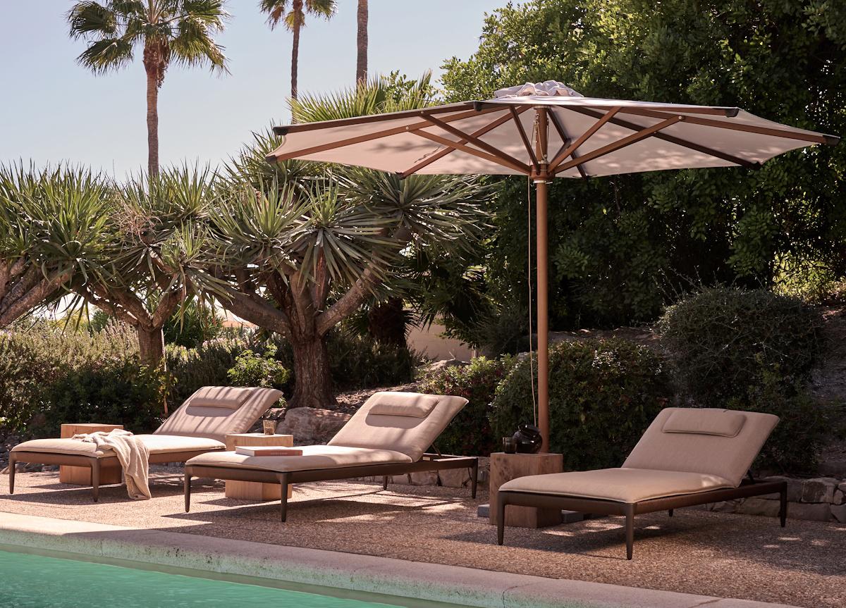 Tribu Eclipse Garden Parasol in Wood