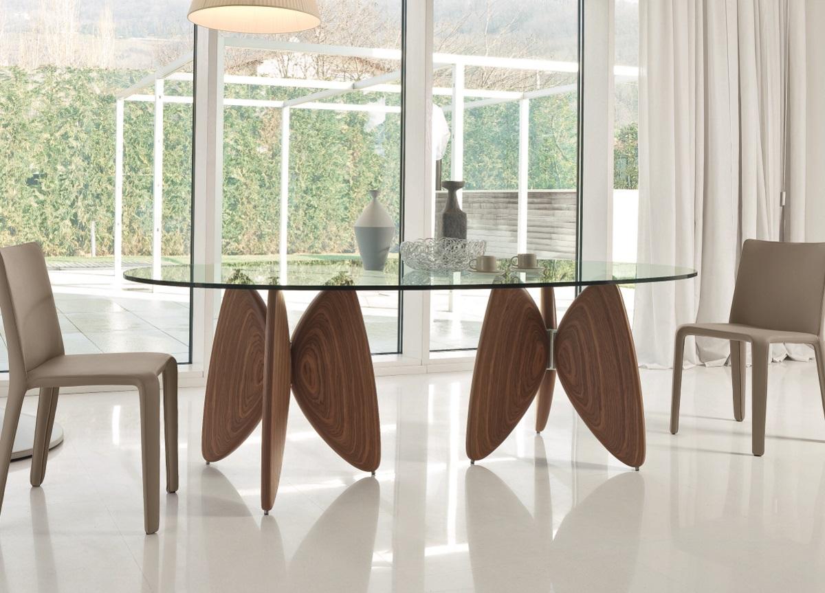 Large oval glass dining cheap table