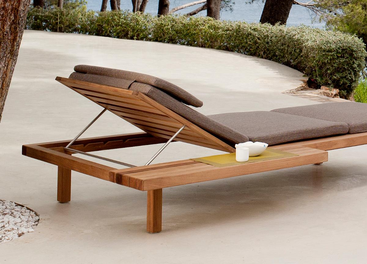 tribu vis a vis garden sun lounger