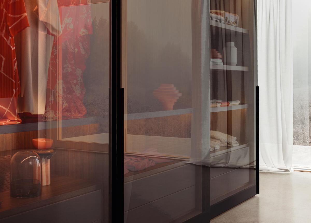 Pianca Vitrum Sliding Door Wardrobe