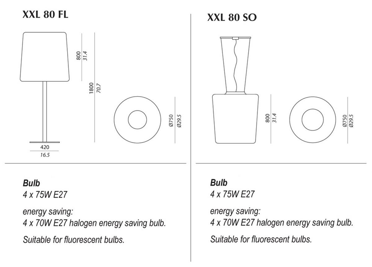 Contardi XXL 80 Outdoor Lamp - Now Discontinued