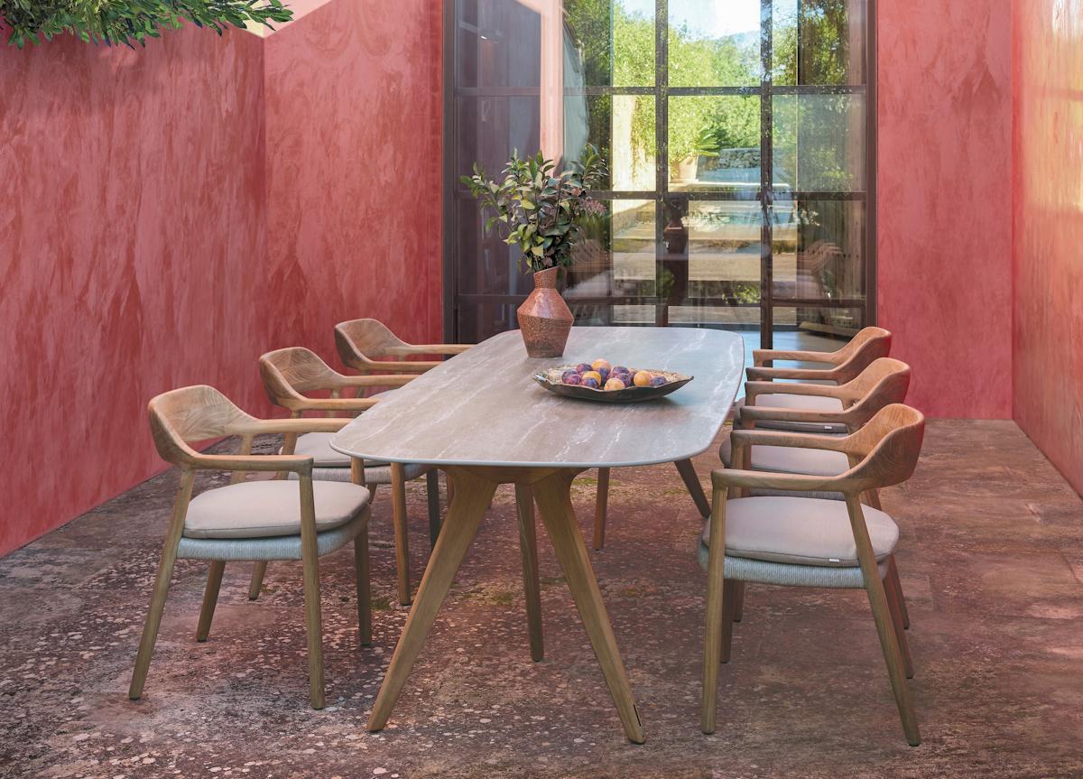 Manutti Yiko Garden Dining Armchair