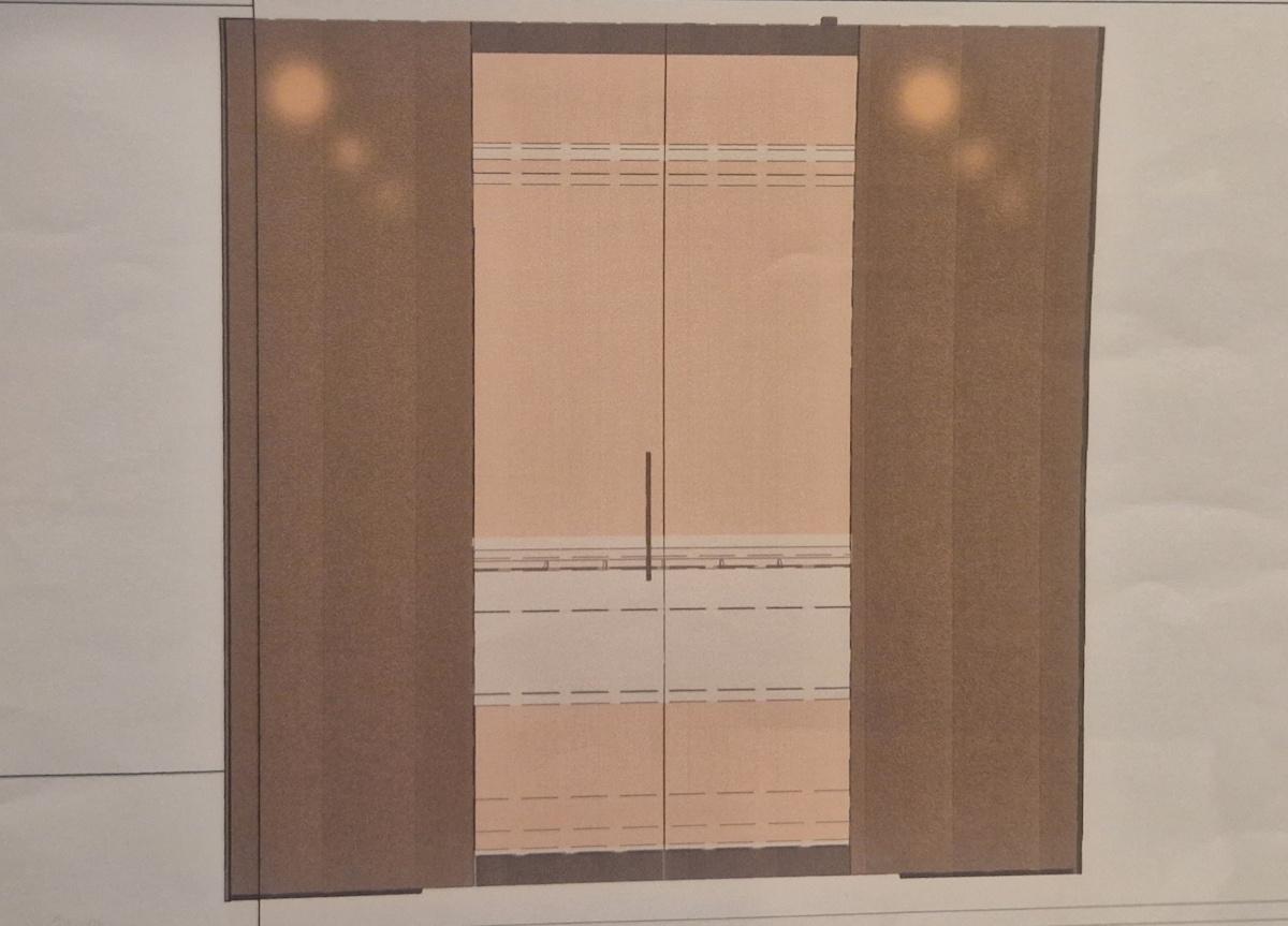 Caccaro Camerino Glass Door Walk In Wardrobe - Single Door - Clearance