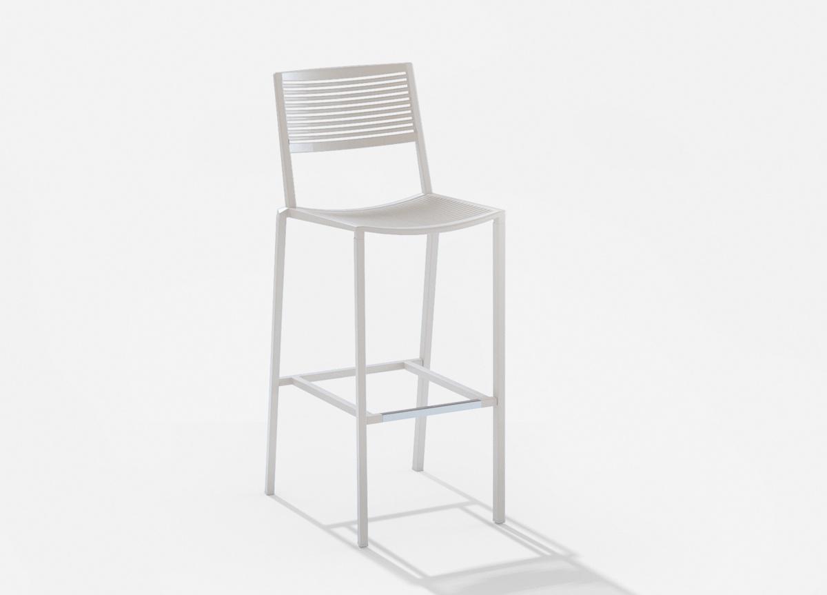 Easy Bar Stool - 2 x White In Stock - Immediate Delivery