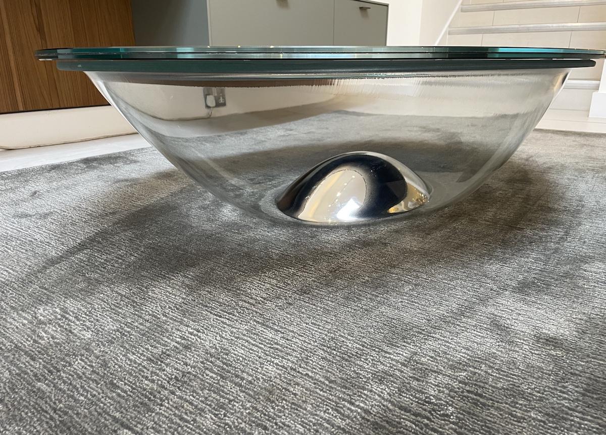 Glas Italia Nacre Coffee Table With Hole - Ex Display - Immediate Delivery