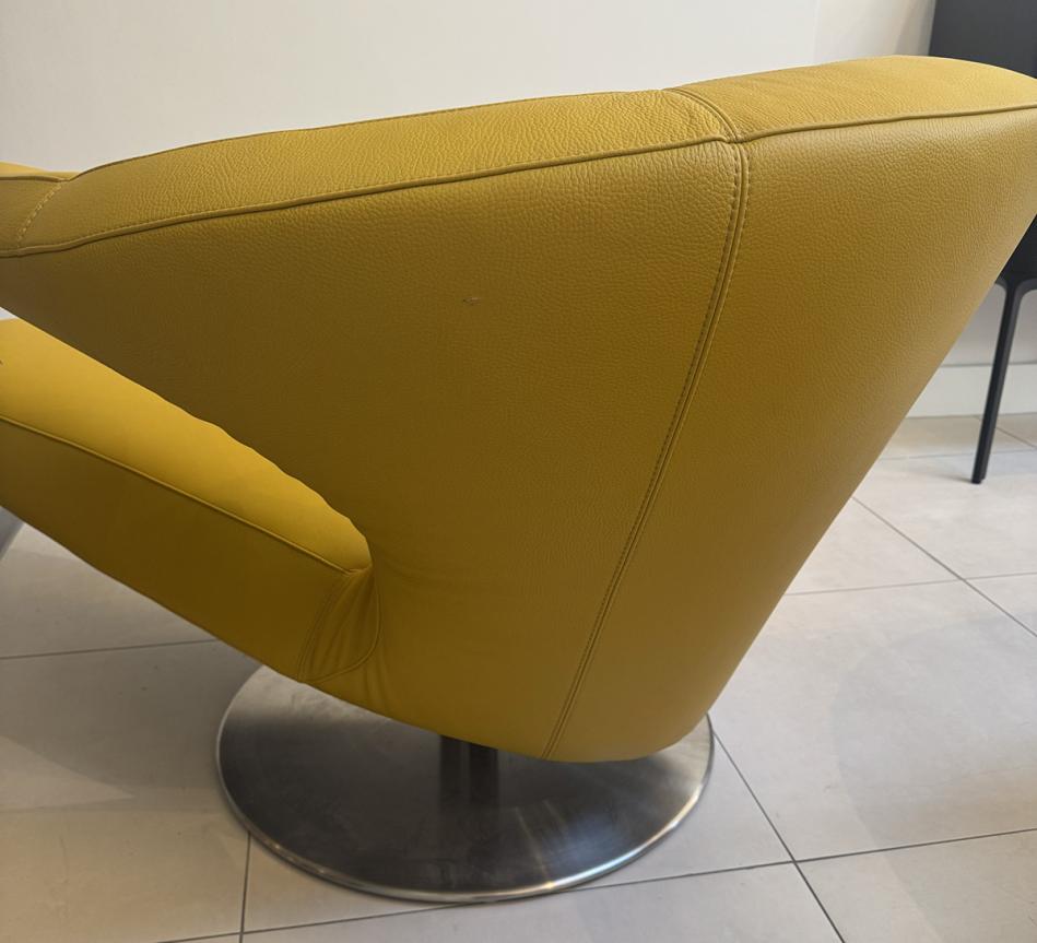 Leolux Parabolica Armchair In Mimosa Leather - In Stock