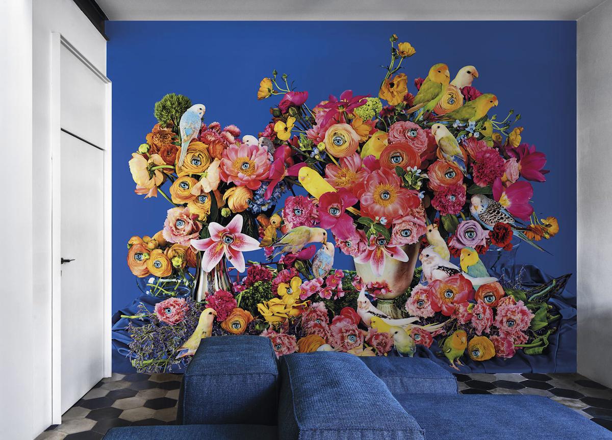 London Art Bird Watching Wallpaper