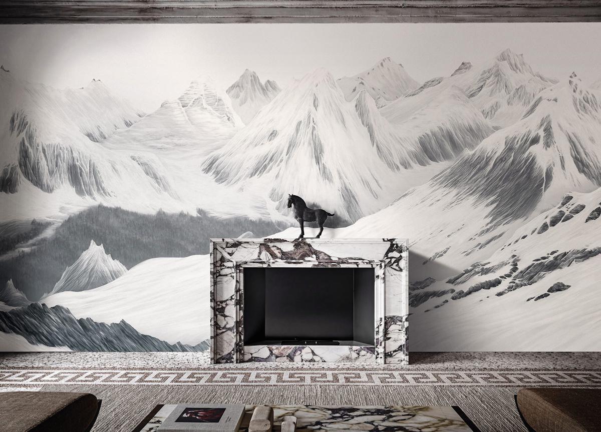 Les Cimes Cristallines Wallpaper