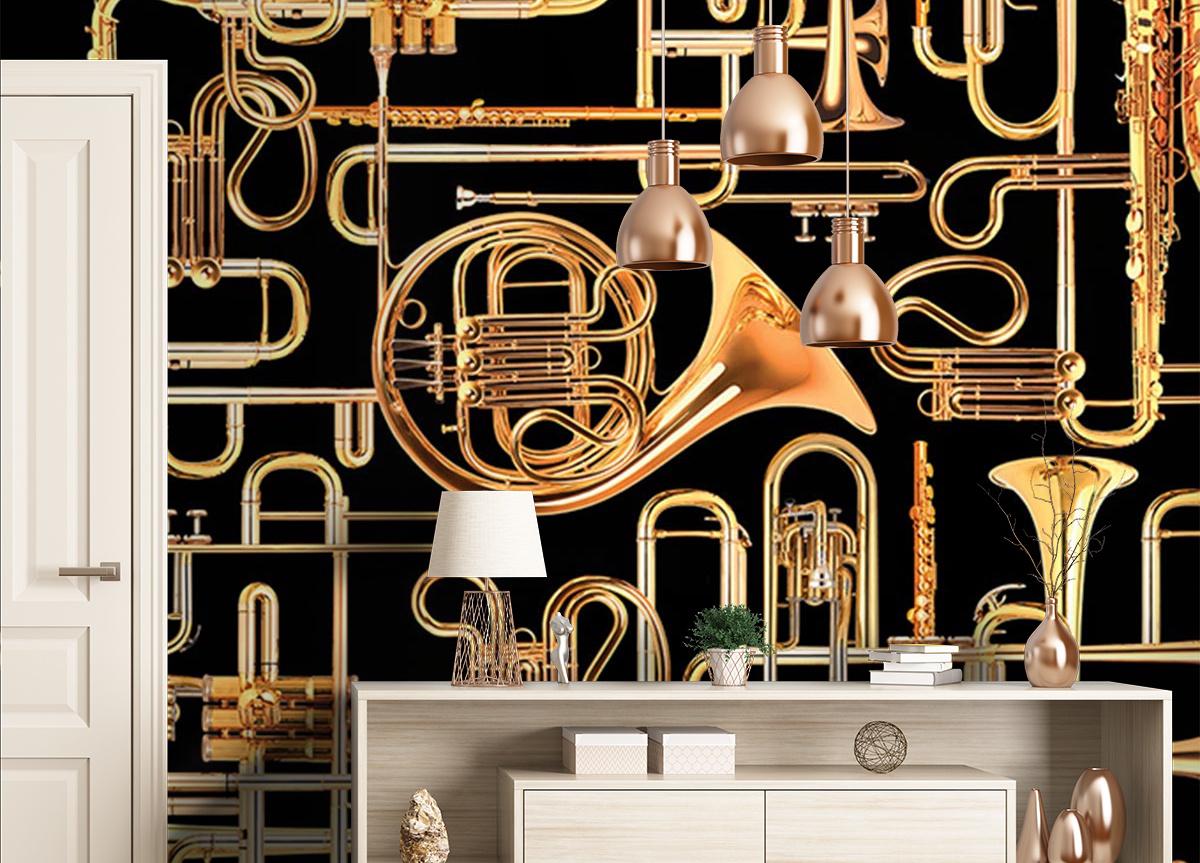 London Art Donald Trumpet Wallpaper