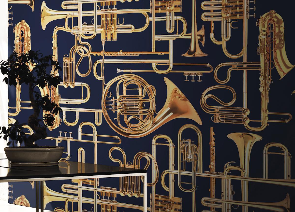 London Art Donald Trumpet Wallpaper
