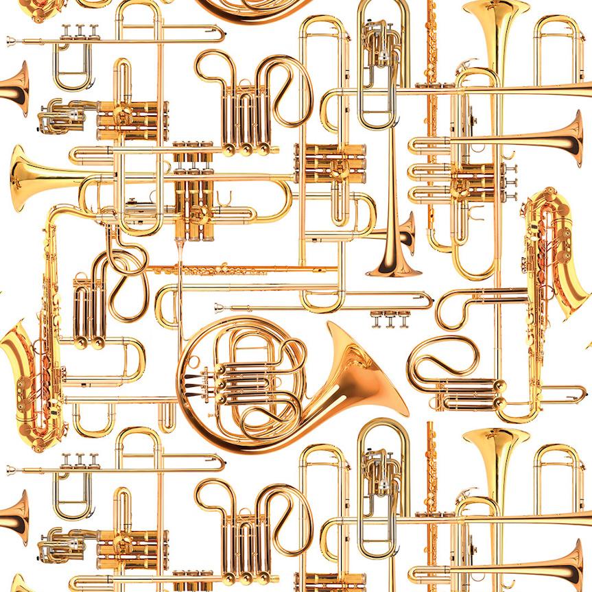 London Art Donald Trumpet Wallpaper