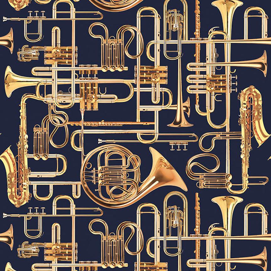 London Art Donald Trumpet Wallpaper
