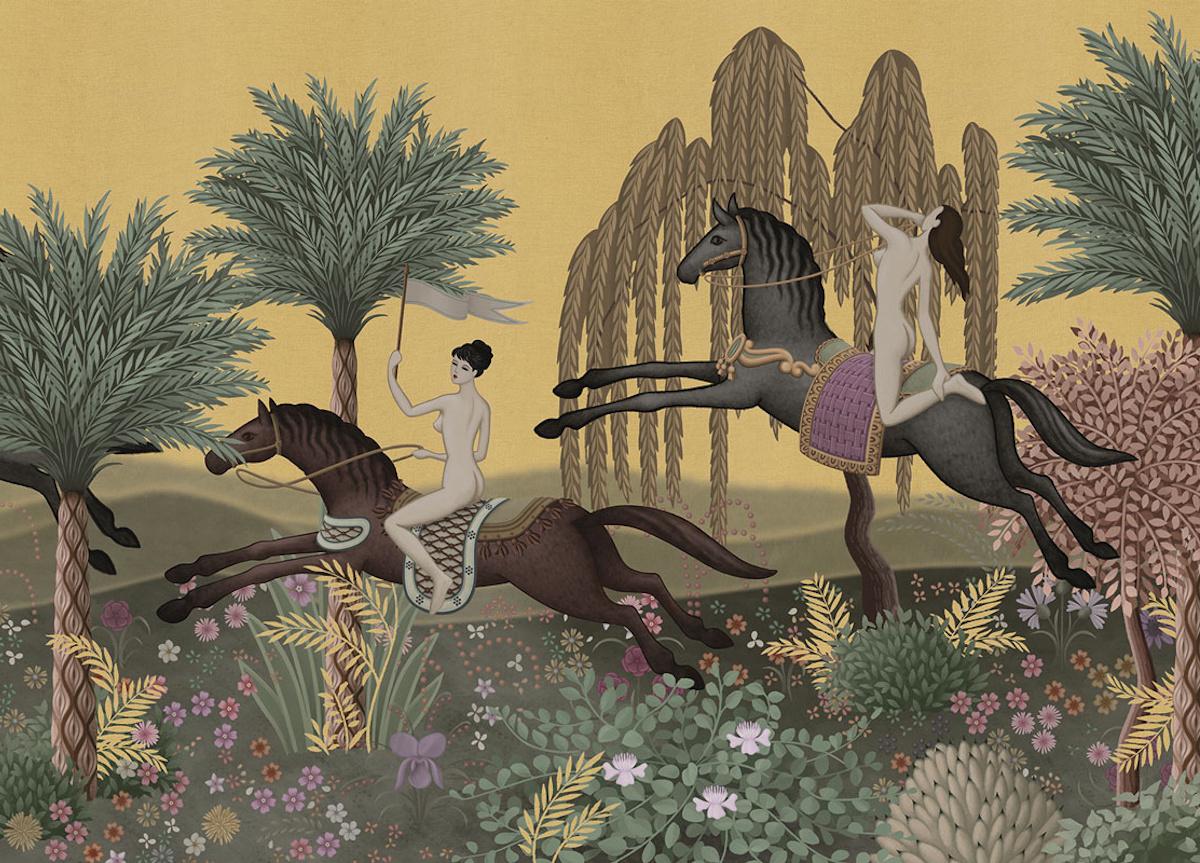 London Art La Course Wallpaper