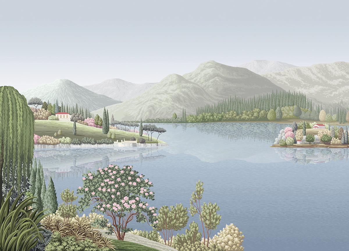 London Art La Lumière du Lac Wallpaper