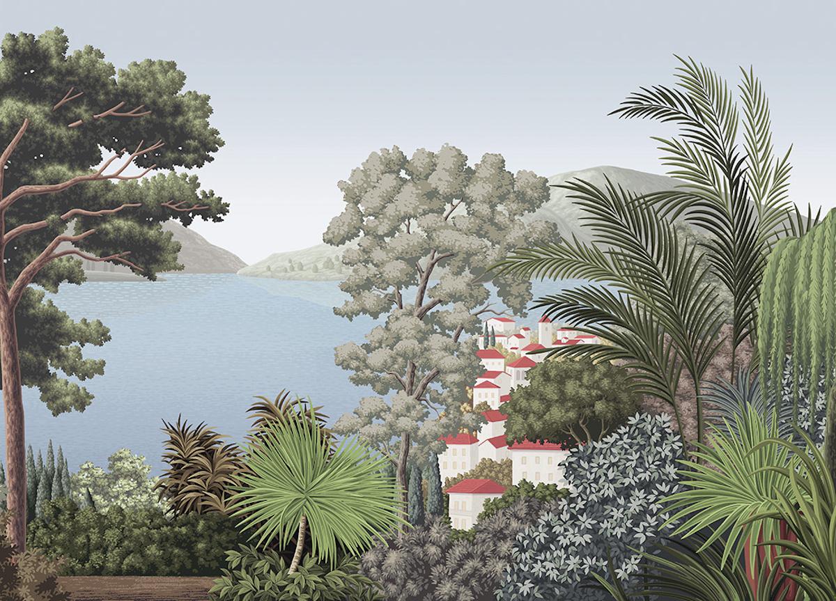 London Art La Lumière du Lac Wallpaper