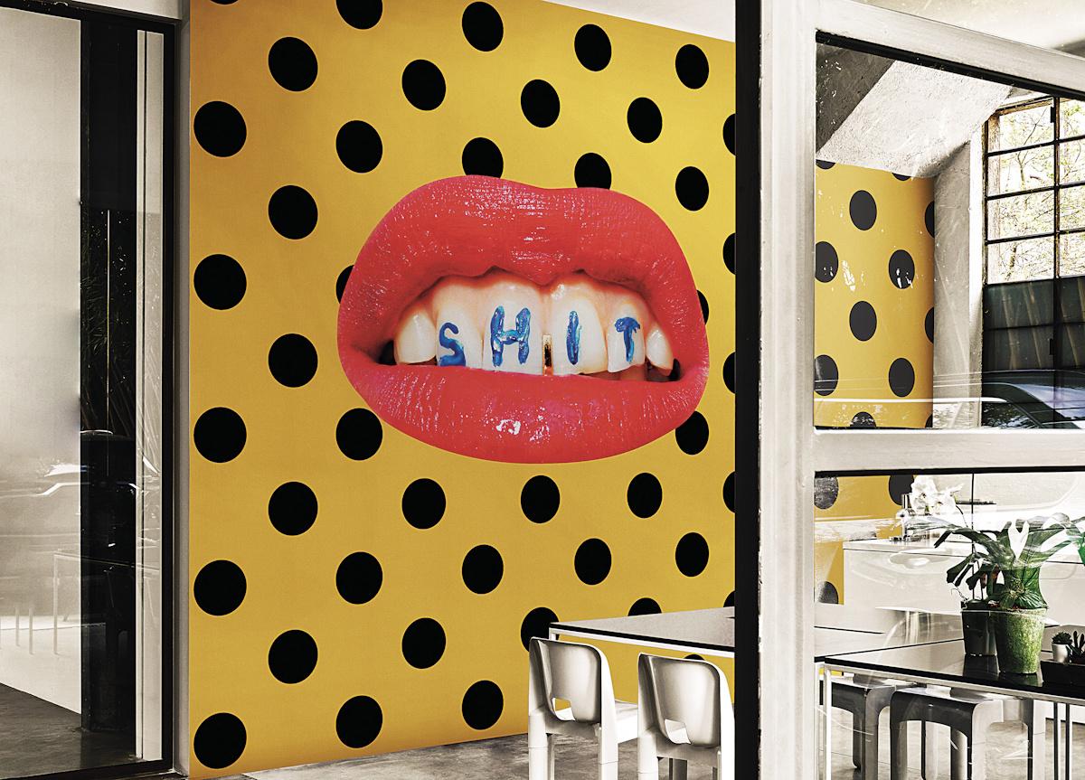 London Art Wash Your Mouth Wallpaper