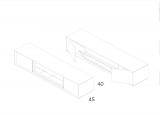 709 Glass Door Sideboard/TV Unit