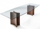 Porada Alan Botte 4 Glass Dining Table