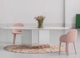 Miniforms Albio Dining Table with Mirrored Base