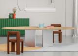 Miniforms Albio Dining Table with Mirrored Base