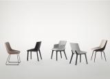 Bonaldo Artika Dining Chair with Covered Legs