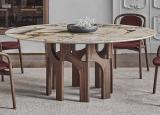 Porada Augusto Round Dining Table in Marble