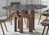 Porada Augusto Round Dining Table in Marble