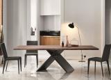 Bonaldo Ax Dining Table in American Walnut With Natural Edges