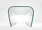 Glas Italia Bent Glass Stool/Bench
