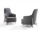 Porada Copine Bergere Armchair (Steel Frame)