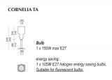 Contardi Cornelia Table Lamp - Now Discontinued