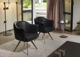 Cierre Boheme Dining Armchair with Swivel Base